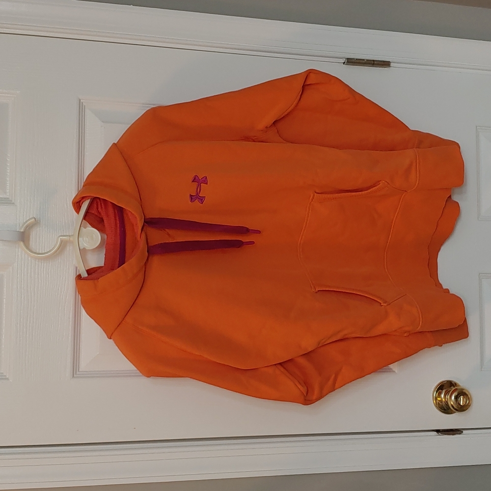 Under Armour Storm Large Loose Orange Sweatshirt